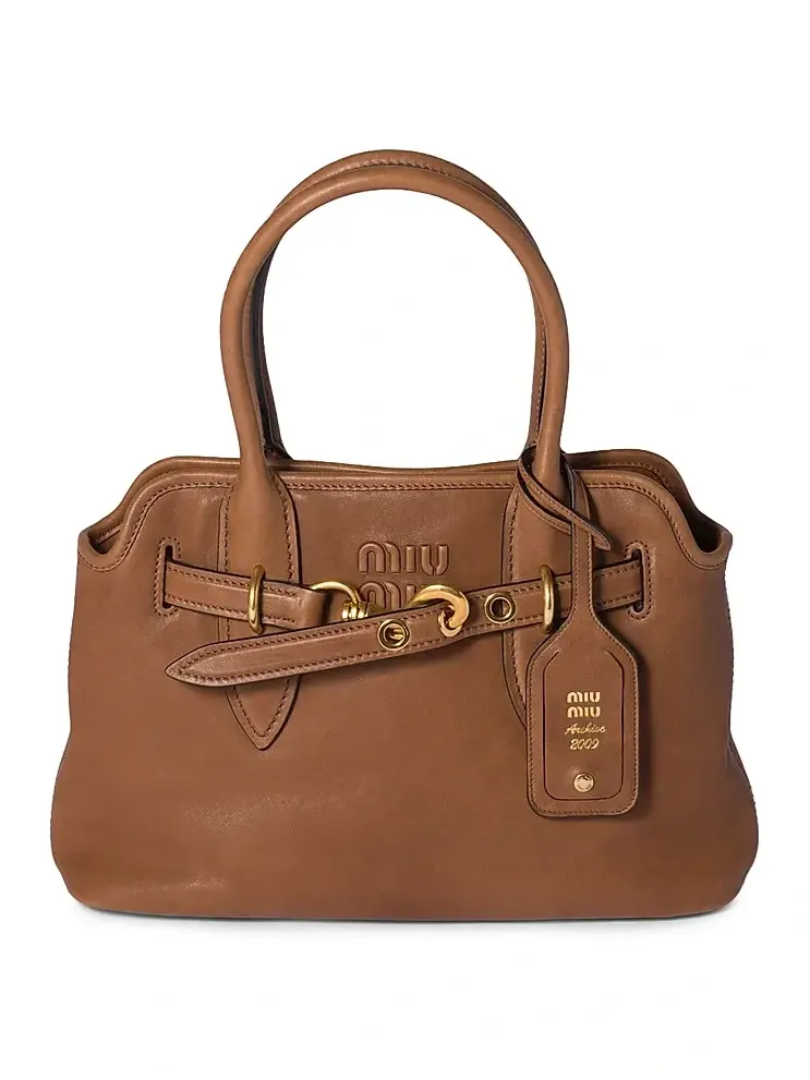 Women's Aventure Nappa Leather Top Handle Bag