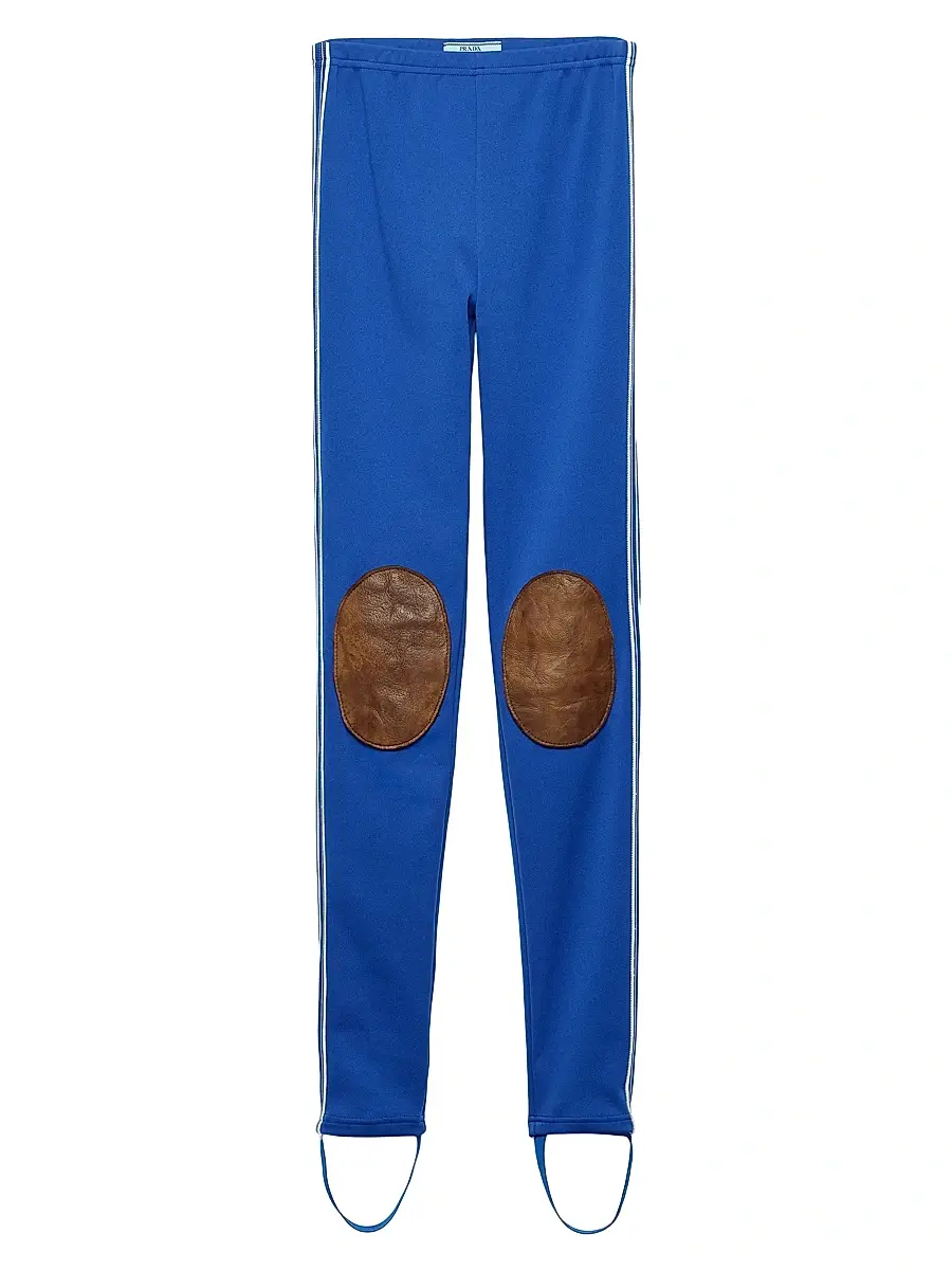 Prada Women's Fleece Leggings - Blue | Image 1 Prada Women's Fleece Leggings - Blue | Image 1