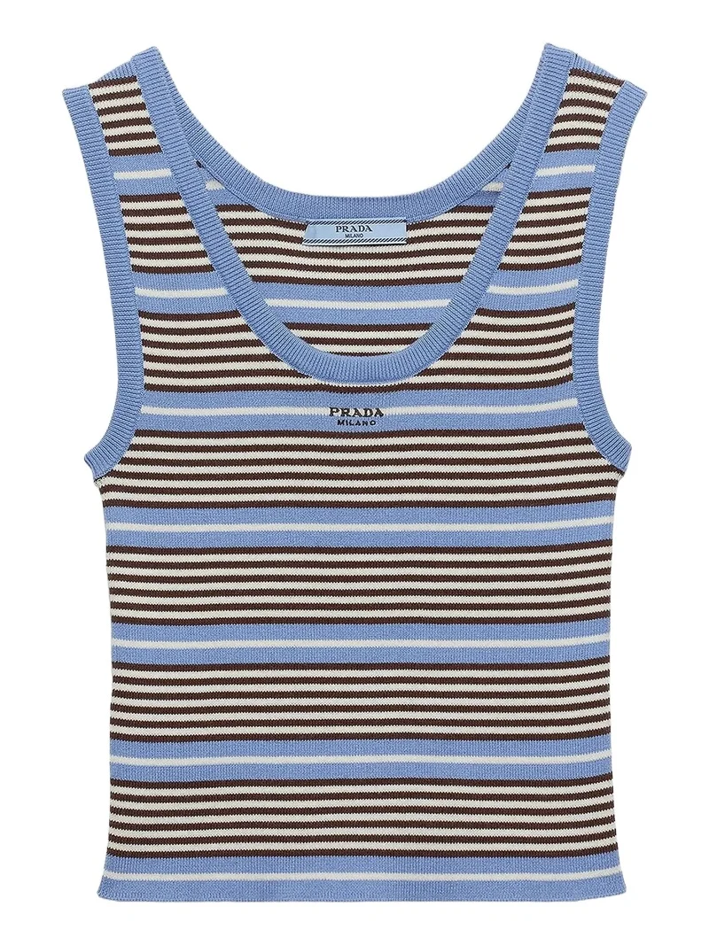 Prada Women's Cotton Knit Tank Top