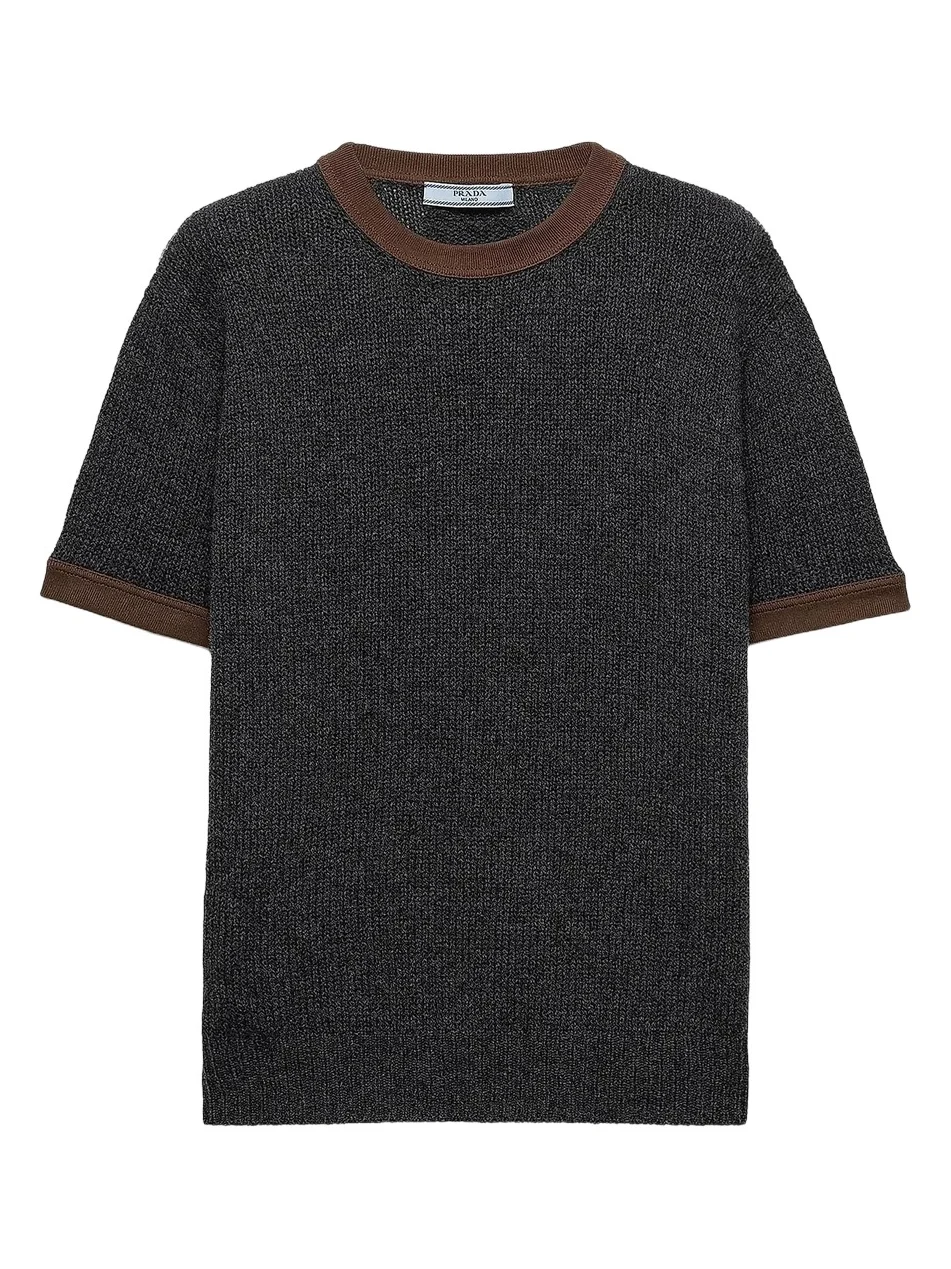 Prada Women's Short-Sleeved Cashmere Sweater