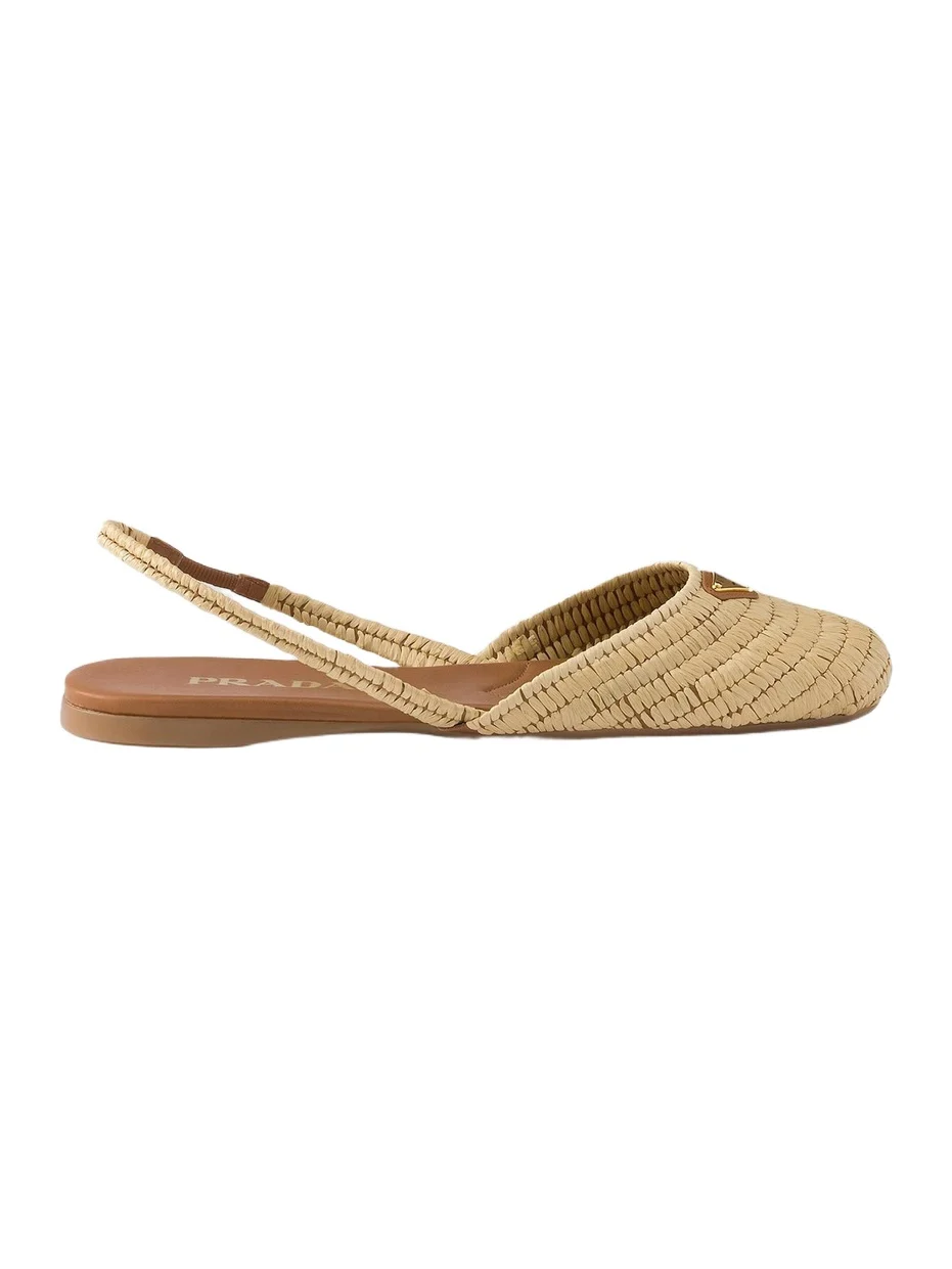 Prada Women's Crochet Slingback Ballerinas