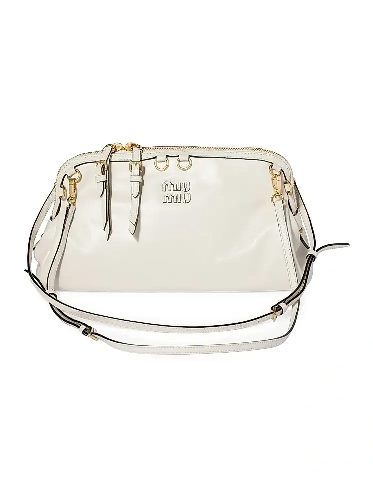 Miu Miu Women's Caprice Shiny Leather Shoulder Bag