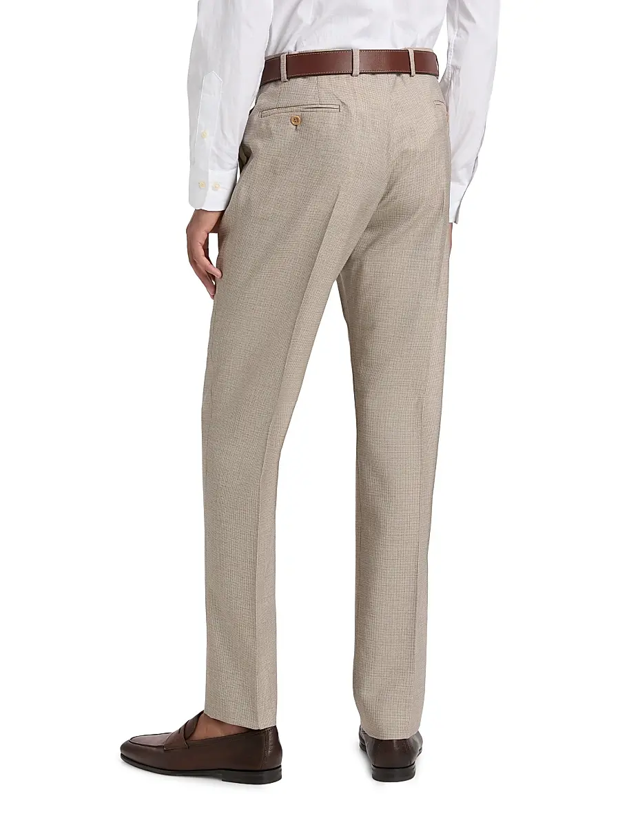 Emporio Armani Men's Textured Virgin Wool Trousers | Thumbnail 5 Emporio Armani Men's Textured Virgin Wool Trousers | Thumbnail 5