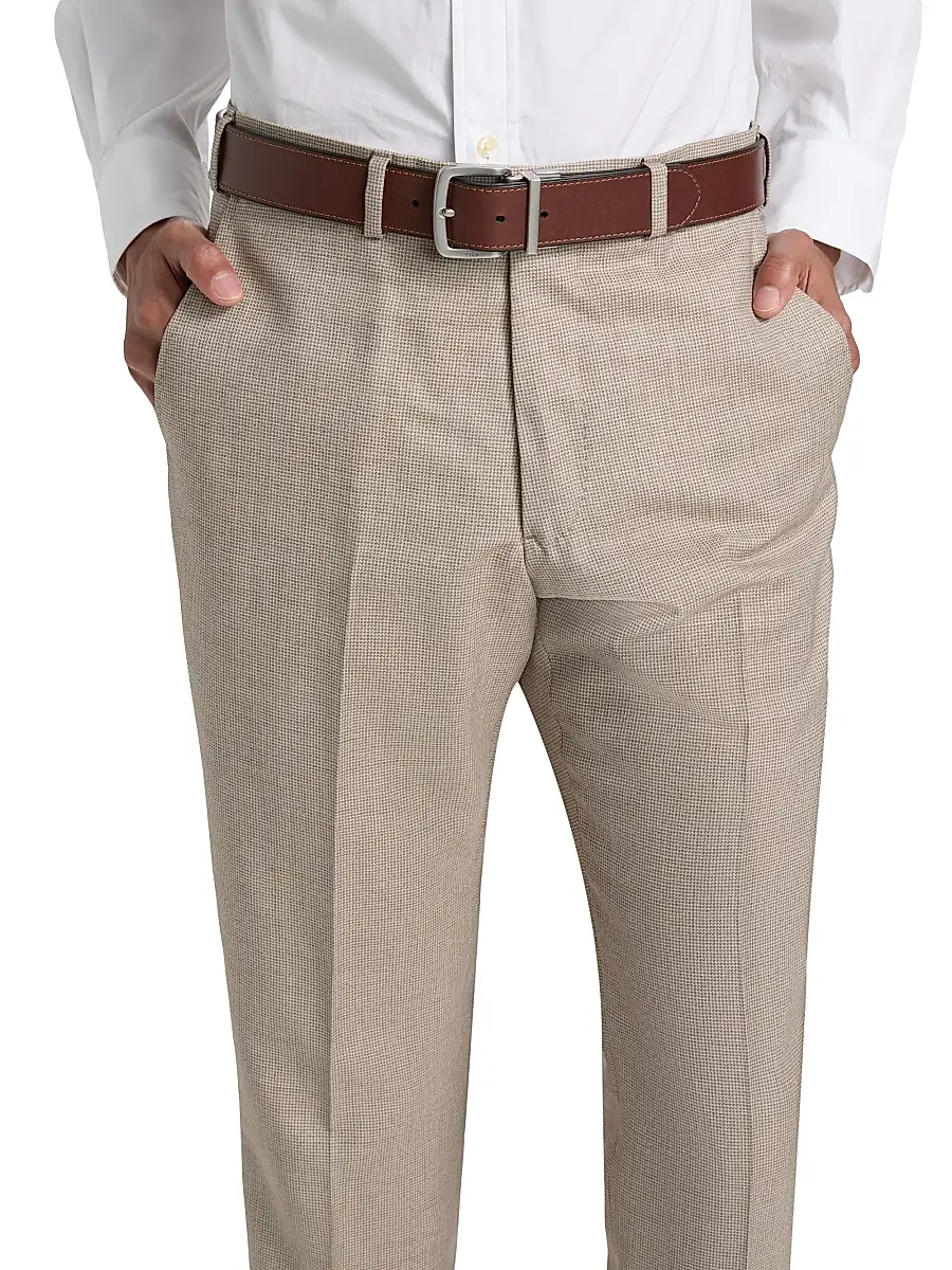 Emporio Armani Men's Textured Virgin Wool Trousers | Thumbnail 6 Emporio Armani Men's Textured Virgin Wool Trousers | Thumbnail 6