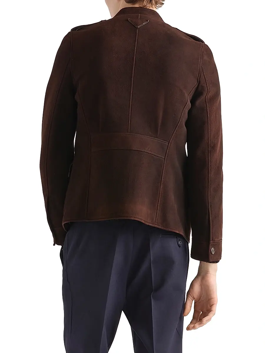 Prada Men's Suede Jacket | Thumbnail 3