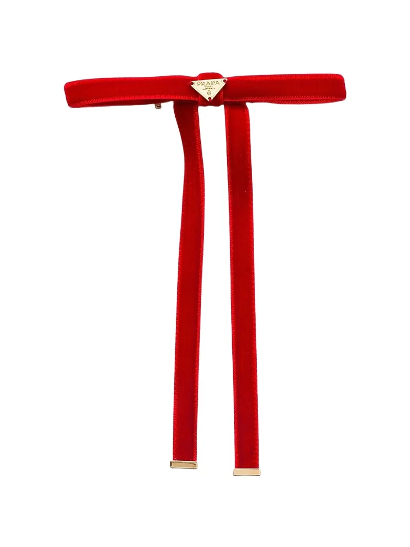 Prada Women's Velvet Hair Clip