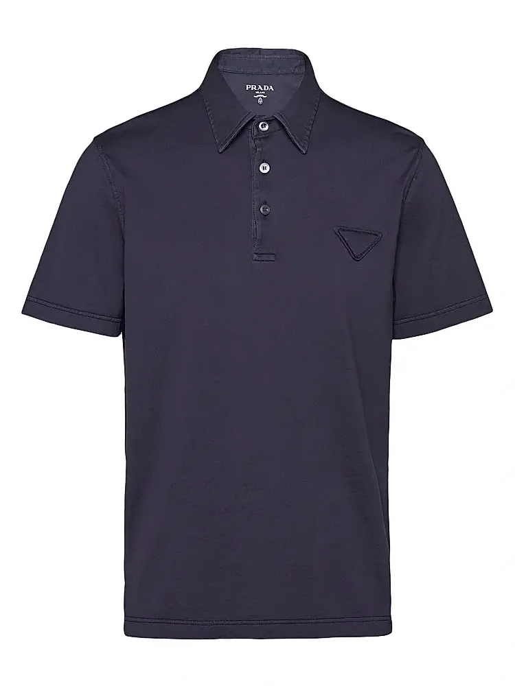 Men's Short-Sleeved Cotton Polo Shirt