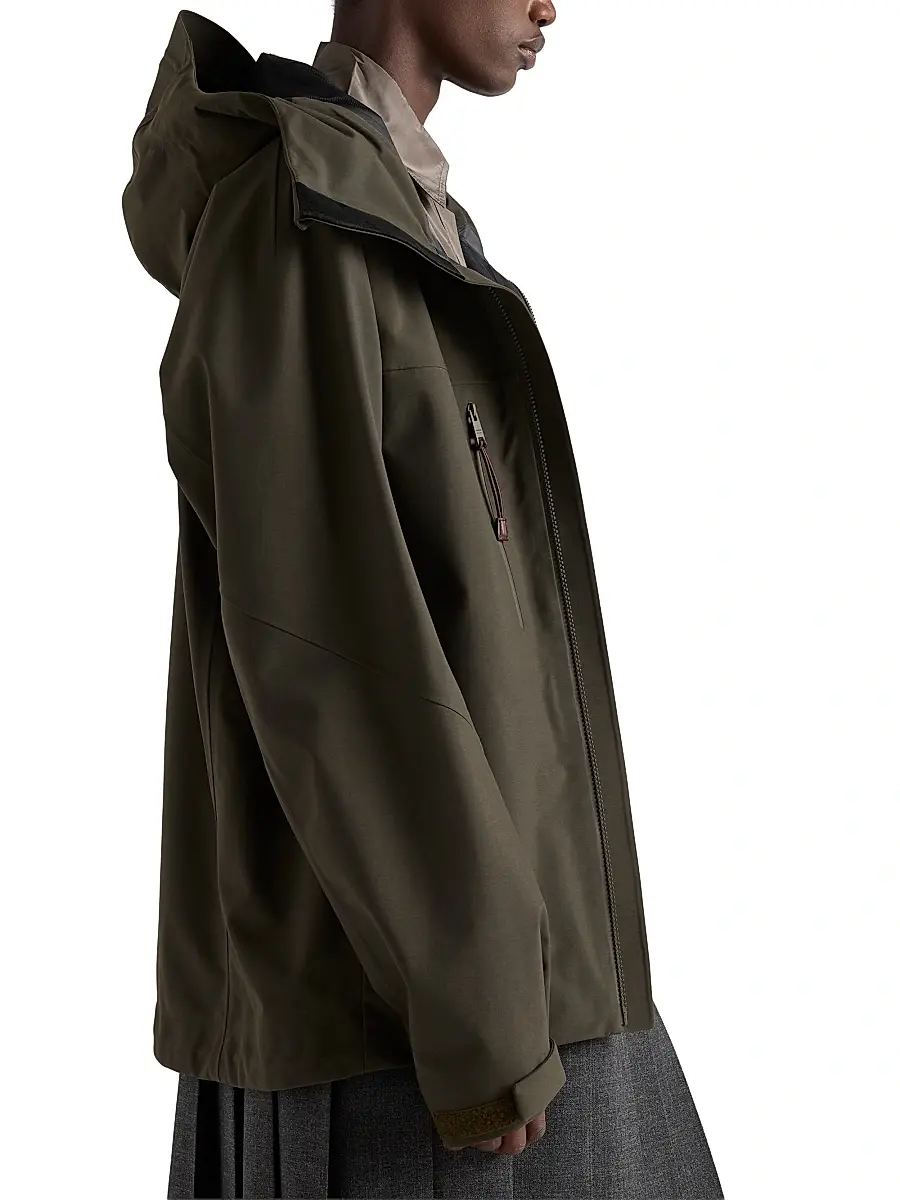 Prada Women's Technical Fabric Jacket - Green | Thumbnail 3 Prada Women's Technical Fabric Jacket - Green | Thumbnail 3