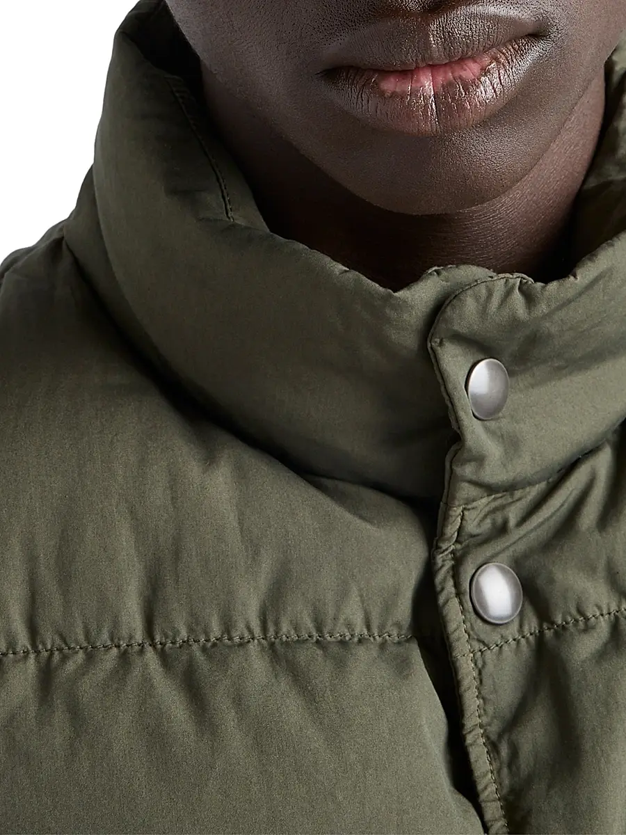 Prada Men's Cotton Down Vest - Green | Thumbnail 5