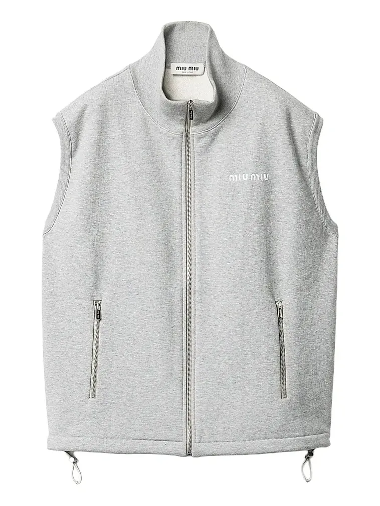 Women's Cotton Fleece Vest Sweatshirt