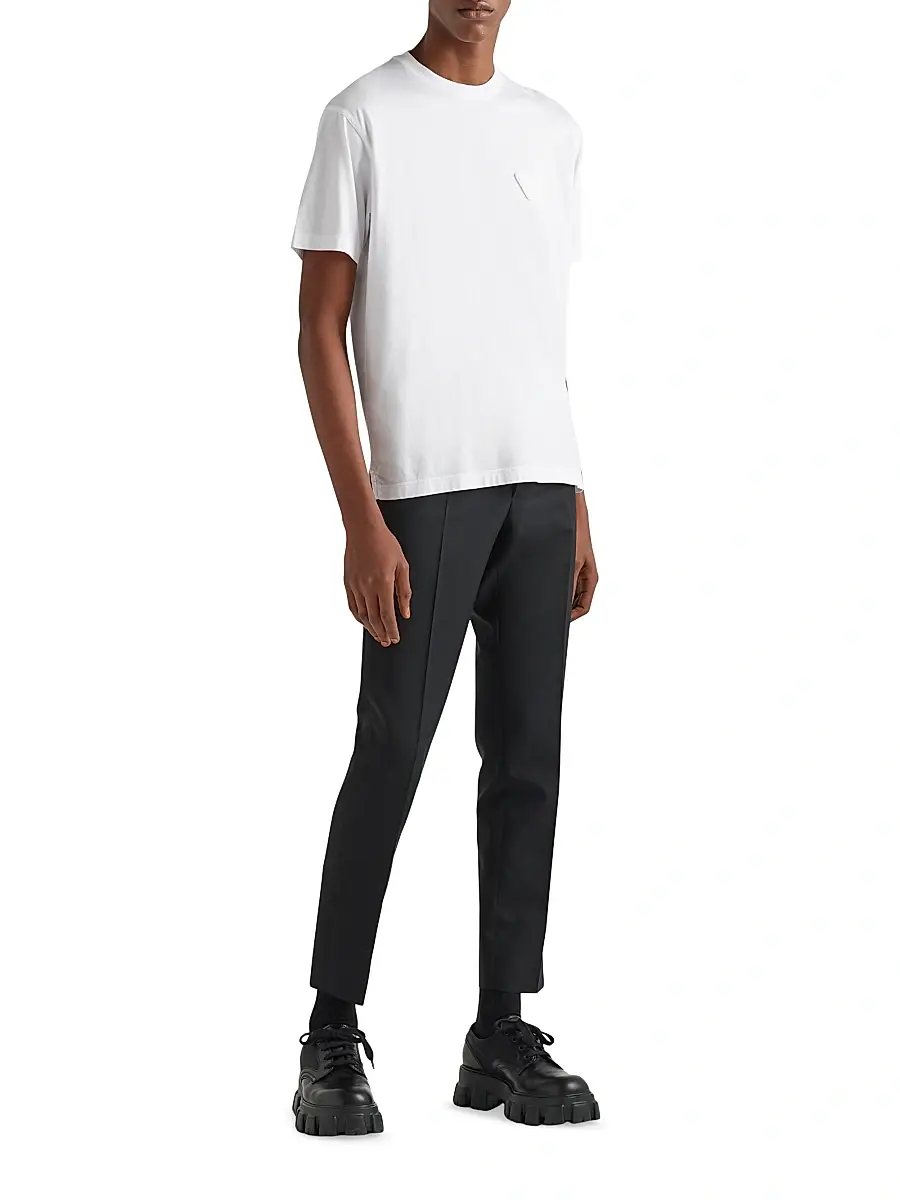 Prada Men's Cotton T-Shirt | Thumbnail 2 Prada Men's Cotton T-Shirt | Thumbnail 2