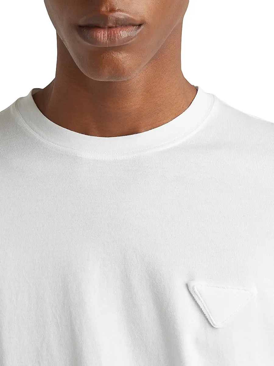 Prada Men's Cotton T-Shirt | Thumbnail 3 Prada Men's Cotton T-Shirt | Thumbnail 3