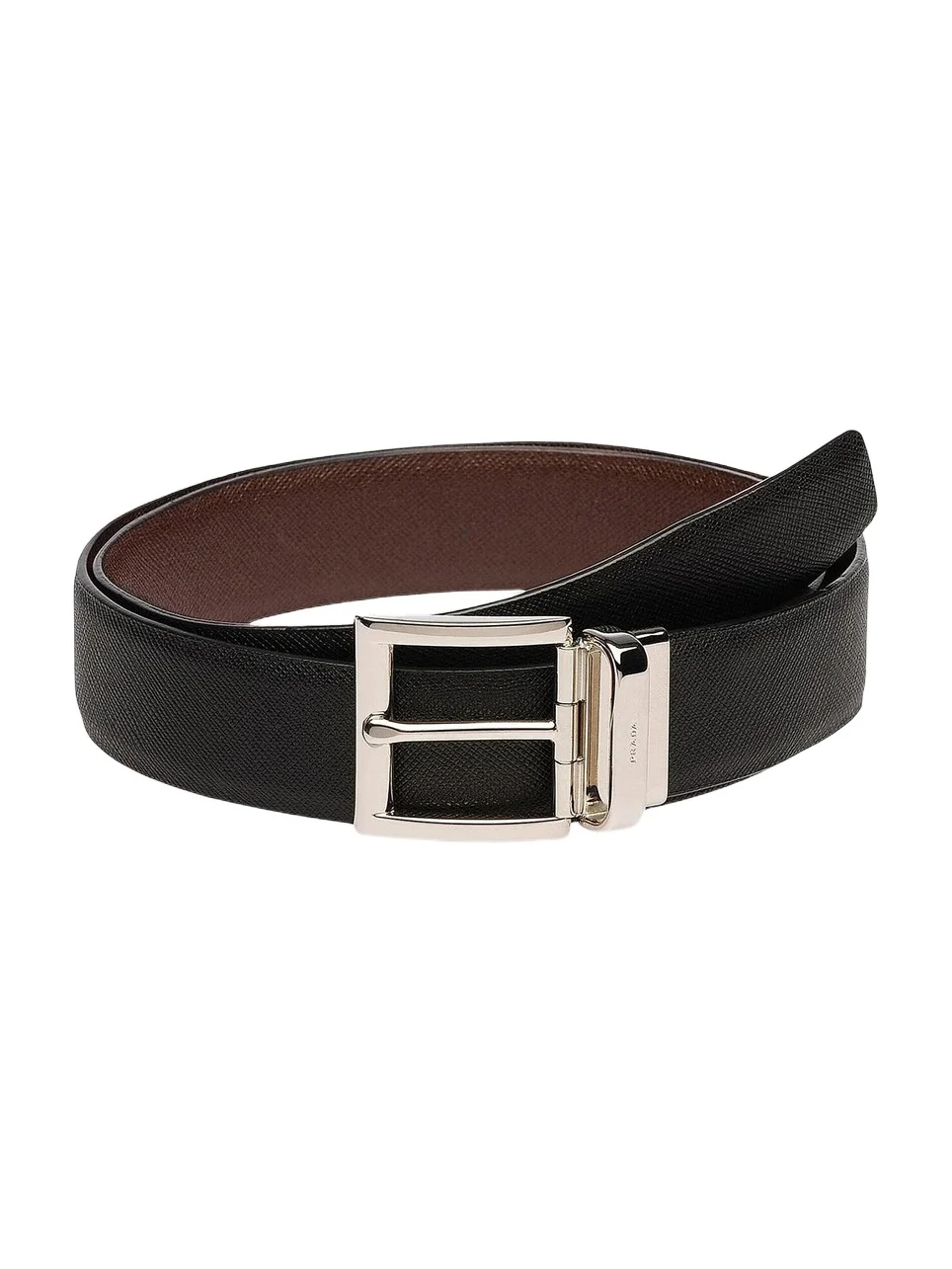 Men's Saffiano Leather Reversible Belt Men's Saffiano Leather Reversible Belt