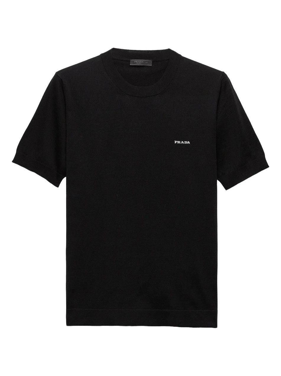 Prada Men's Cotton Crewneck Sweater