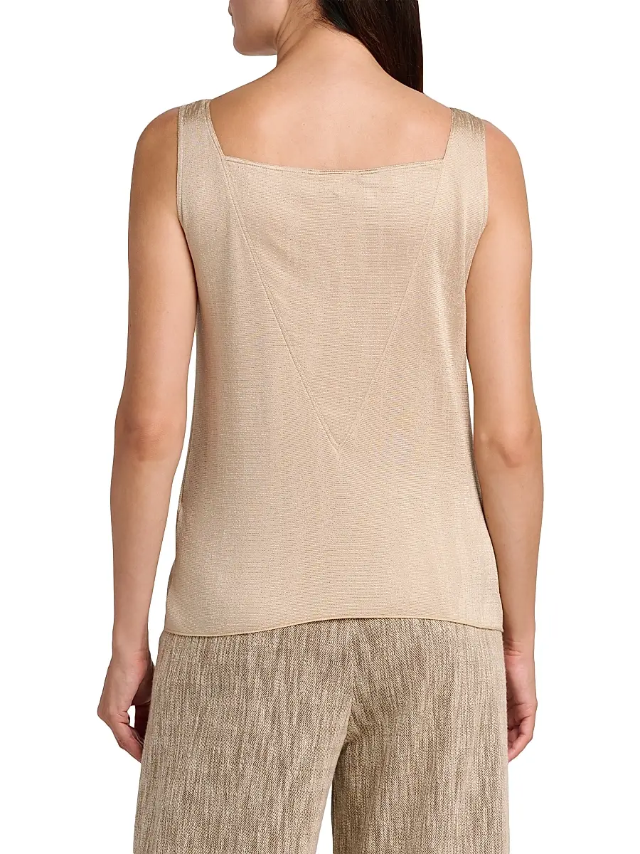 Giorgio Armani Women's Draped Jersey Cowlneck Top - Solid Medium Beige | Thumbnail 4 Giorgio Armani Women's Draped Jersey Cowlneck Top - Solid Medium Beige | Thumbnail 4