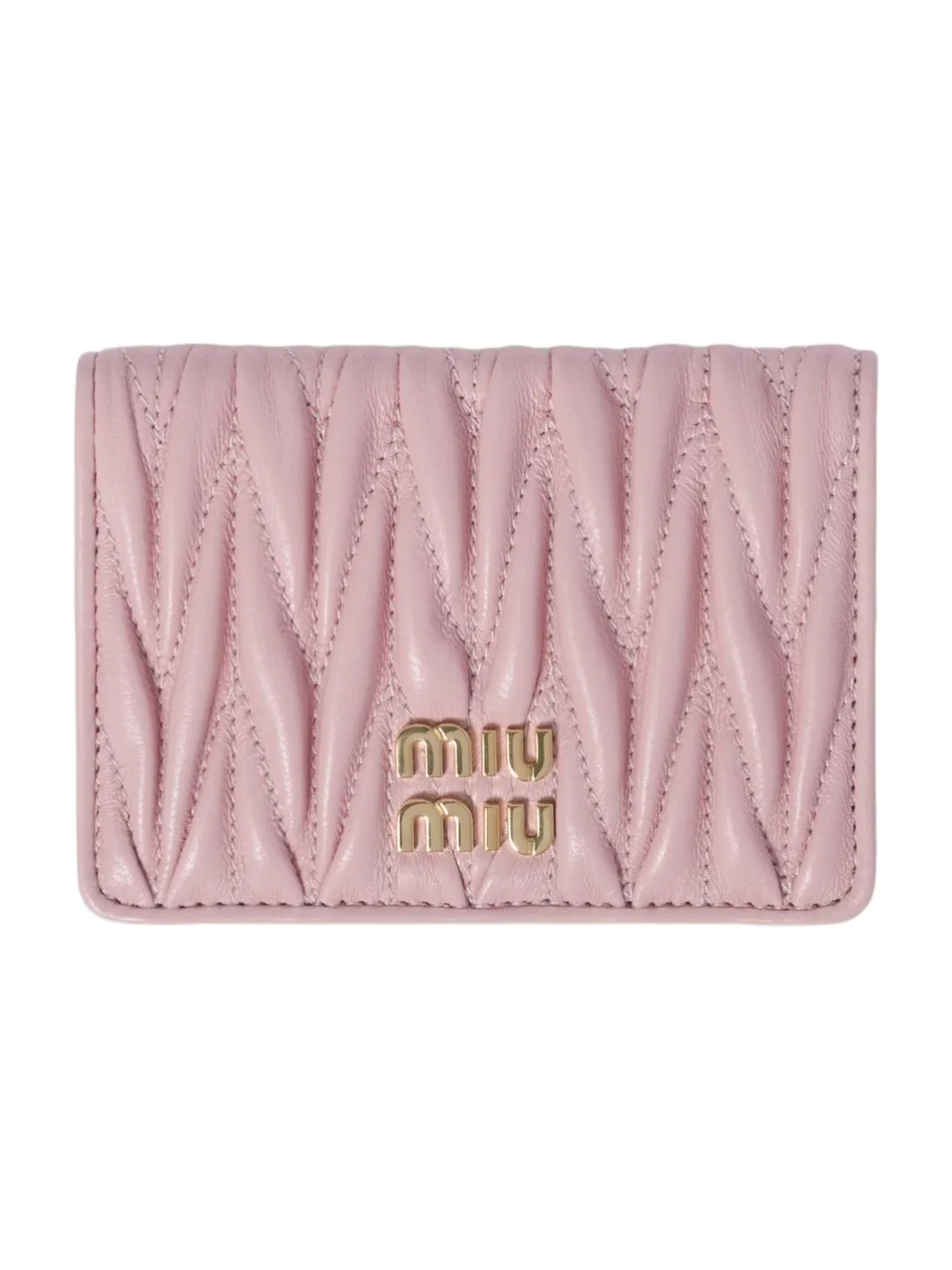 Miu Miu Women's Matelassé Nappa Leather Card Holder