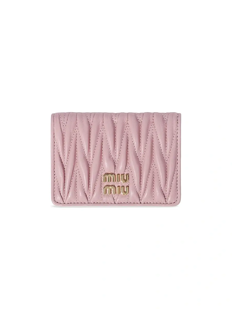 Women's Matelassé Nappa Leather Card Holder Women's Matelassé Nappa Leather Card Holder