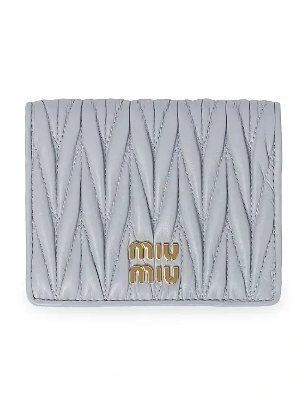 Women's Small Matelassé Nappa Leather Wallet