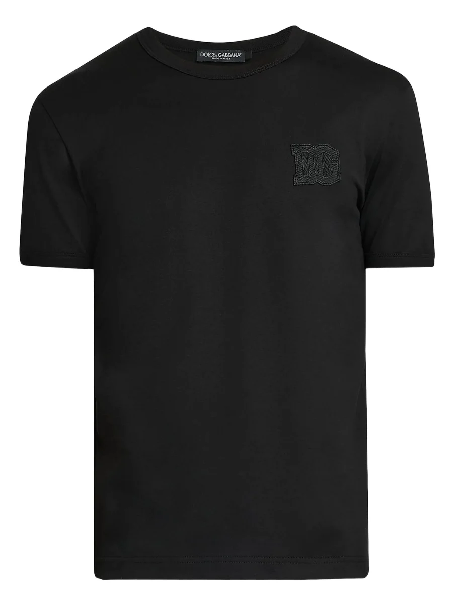 Men's DG Patch Cotton Crewneck T-Shirt
