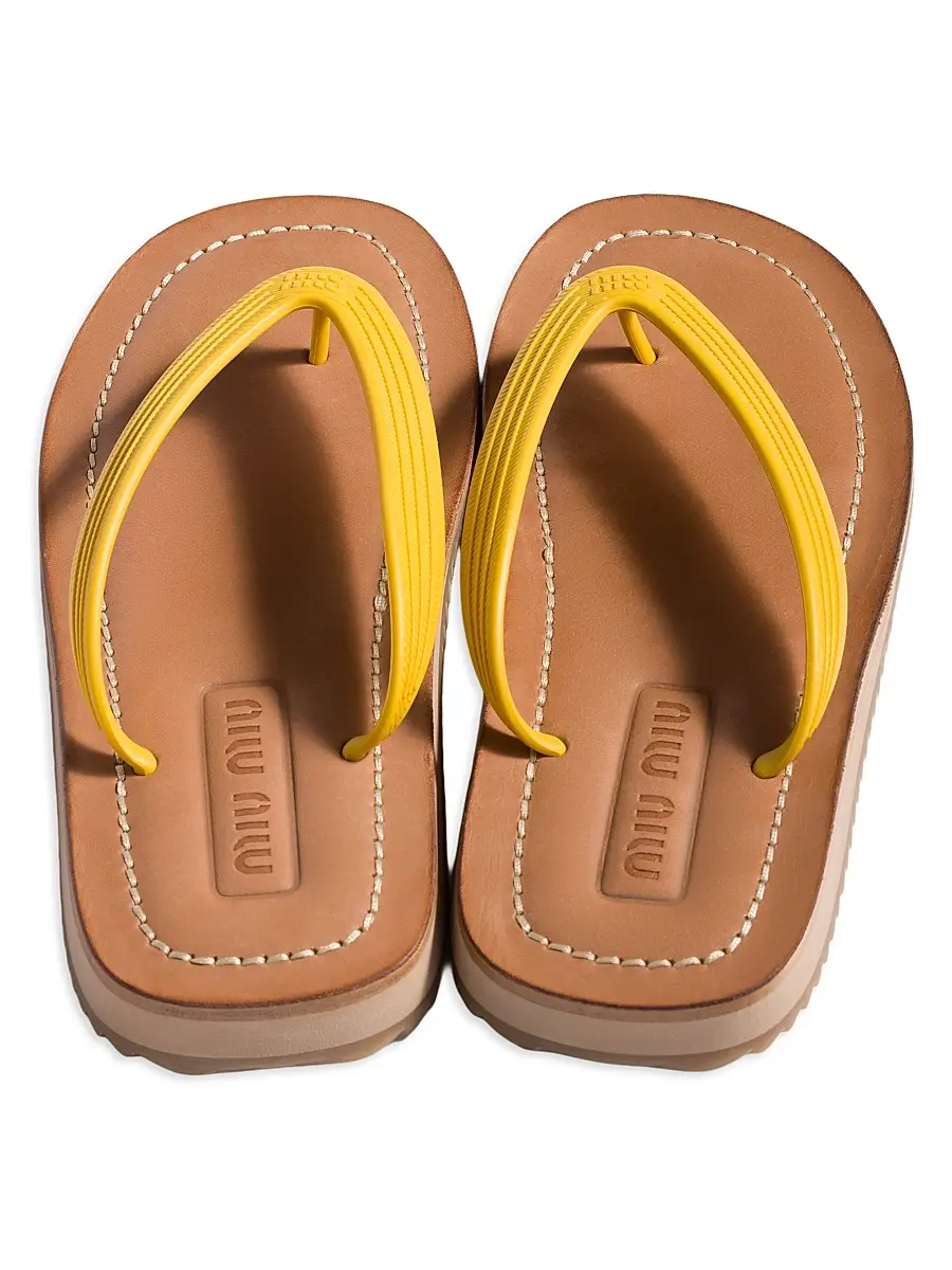 Miu Miu Women's Thong Sandals | Thumbnail 2 Miu Miu Women's Thong Sandals | Thumbnail 2