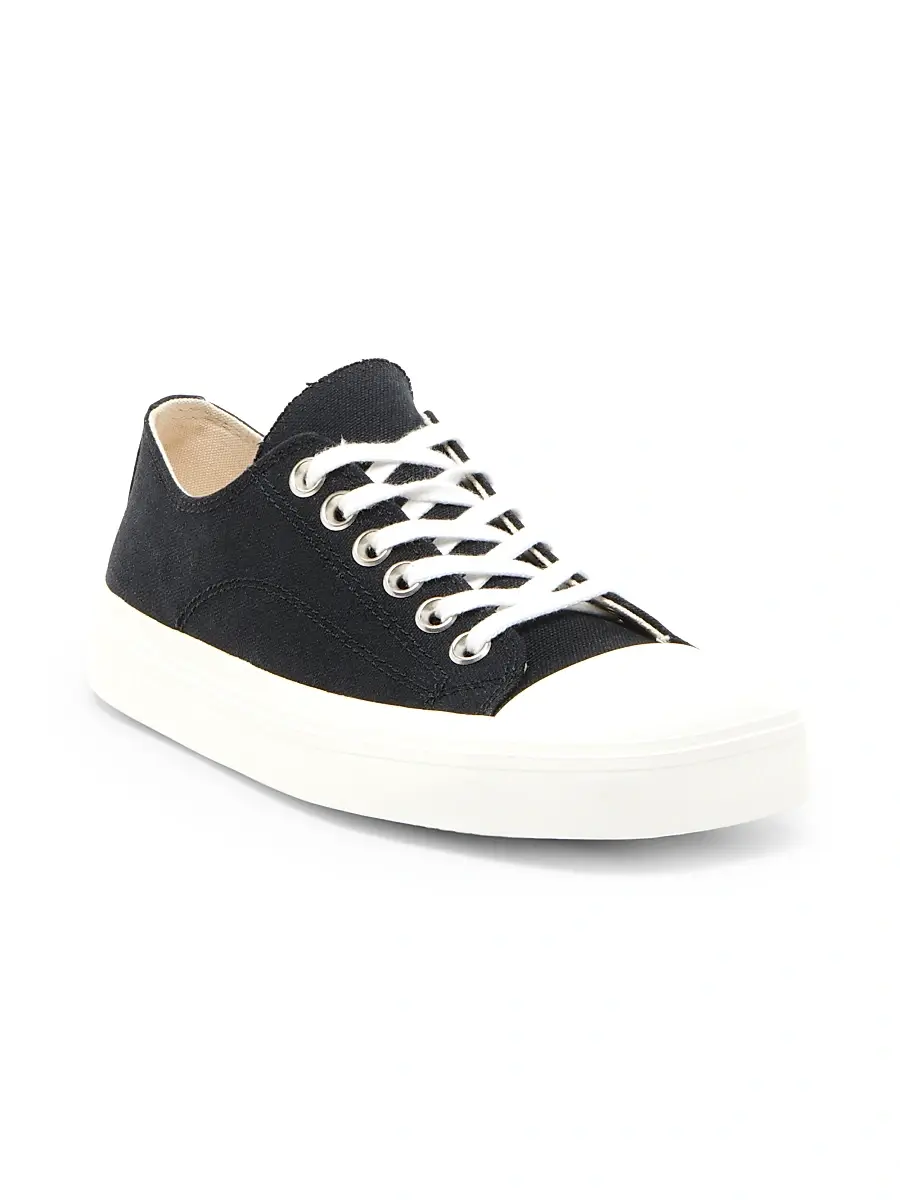 MOSCHINO Women's Edge Canvas Low-Top Sneakers | Thumbnail 2 MOSCHINO Women's Edge Canvas Low-Top Sneakers | Thumbnail 2