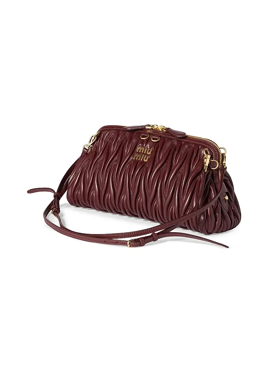 Miu Miu Women's Matelassé Nappa Leather Shoulder Bag | Thumbnail 2 Miu Miu Women's Matelassé Nappa Leather Shoulder Bag | Thumbnail 2