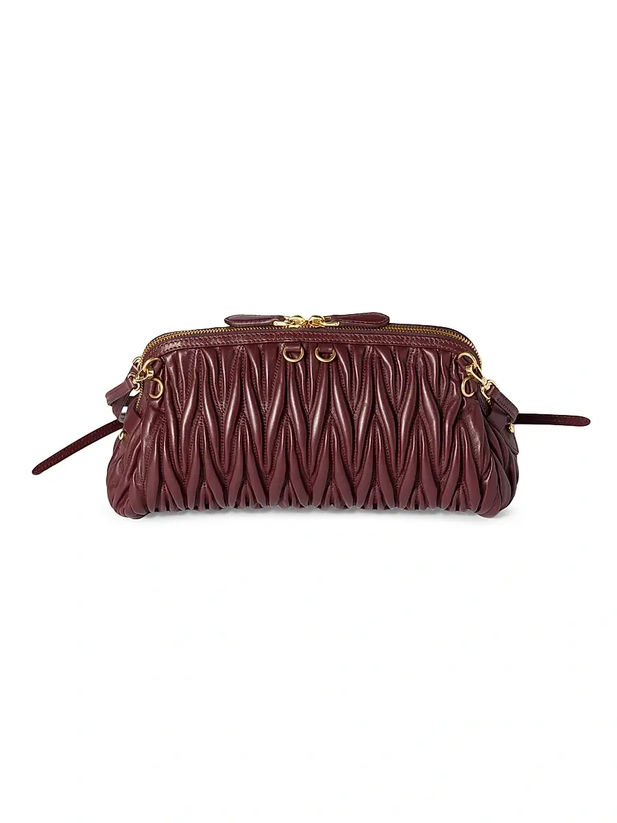 Miu Miu Women's Matelassé Nappa Leather Shoulder Bag | Thumbnail 3 Miu Miu Women's Matelassé Nappa Leather Shoulder Bag | Thumbnail 3