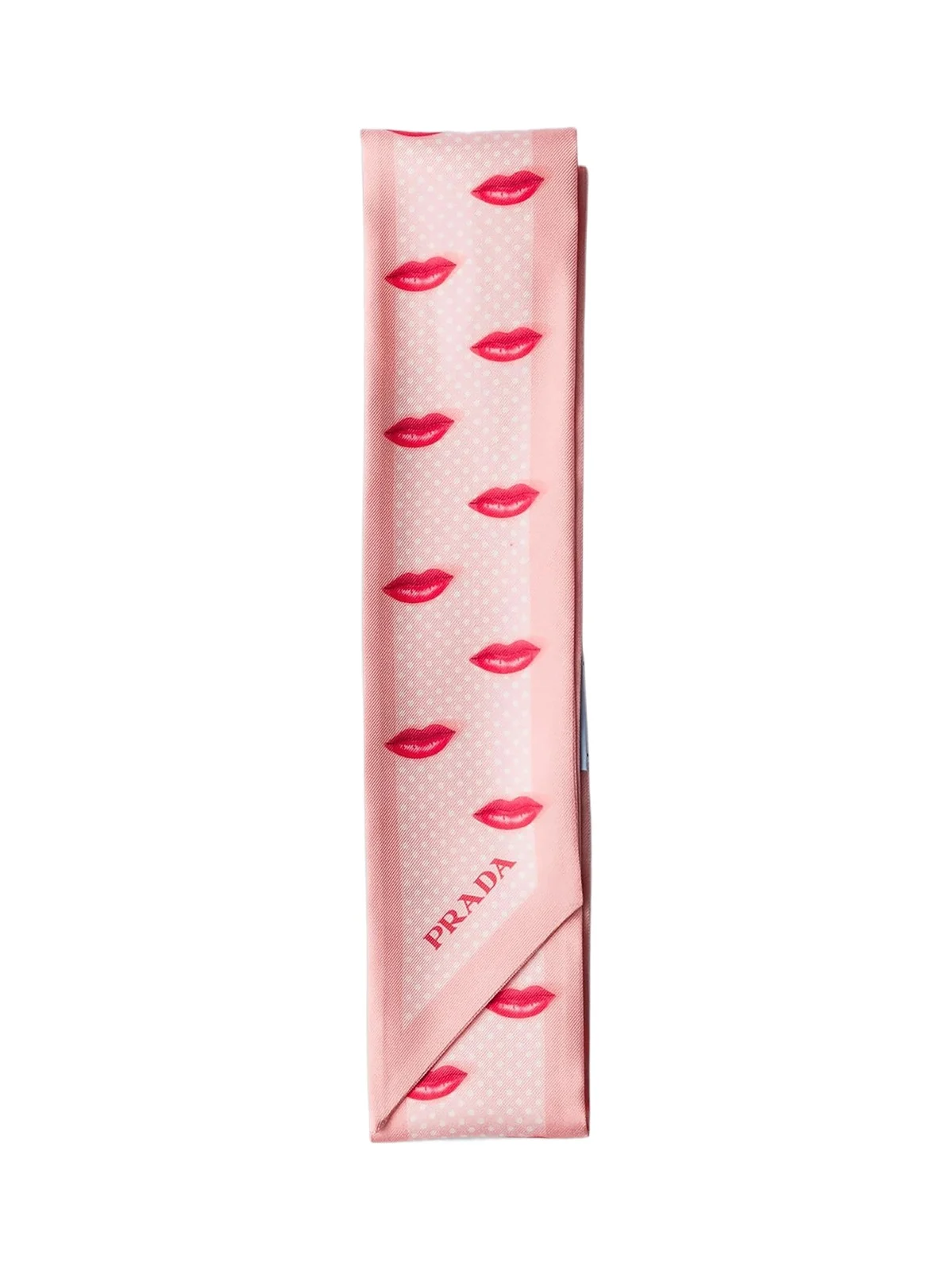 Prada Women's Printed Silk Twill Skinny Scarf