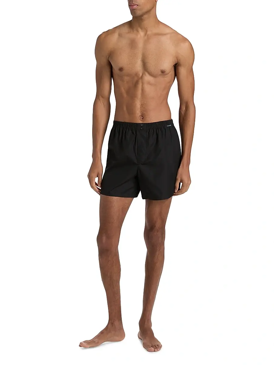 Dolce & Gabbana Men's ​Sporty Cotton Poplin Boxer Shorts | Thumbnail 2