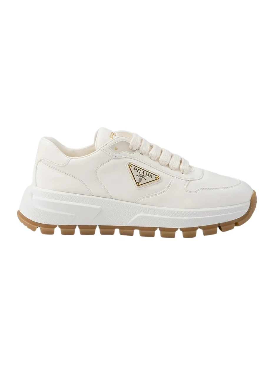 Prada Women's Prax 01 Leather Sneakers