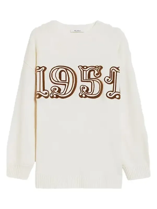 Women's Wool and Cashmere Jumper - White Women's Wool and Cashmere Jumper - White
