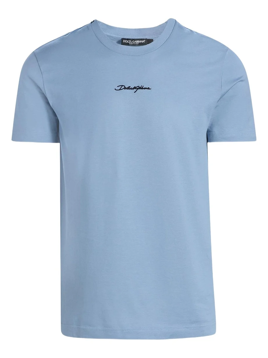 Men's Embroidered Logo Crewneck T-Shirt Men's Embroidered Logo Crewneck T-Shirt