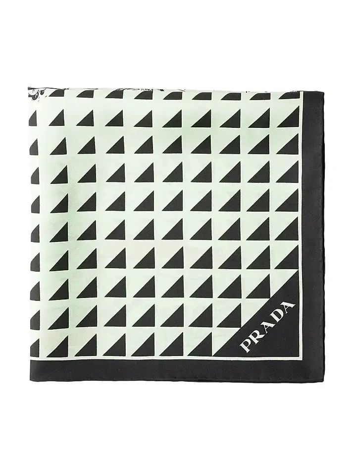 Women's Printed Silk Twill 55CM Square Scarf Women's Printed Silk Twill 55CM Square Scarf