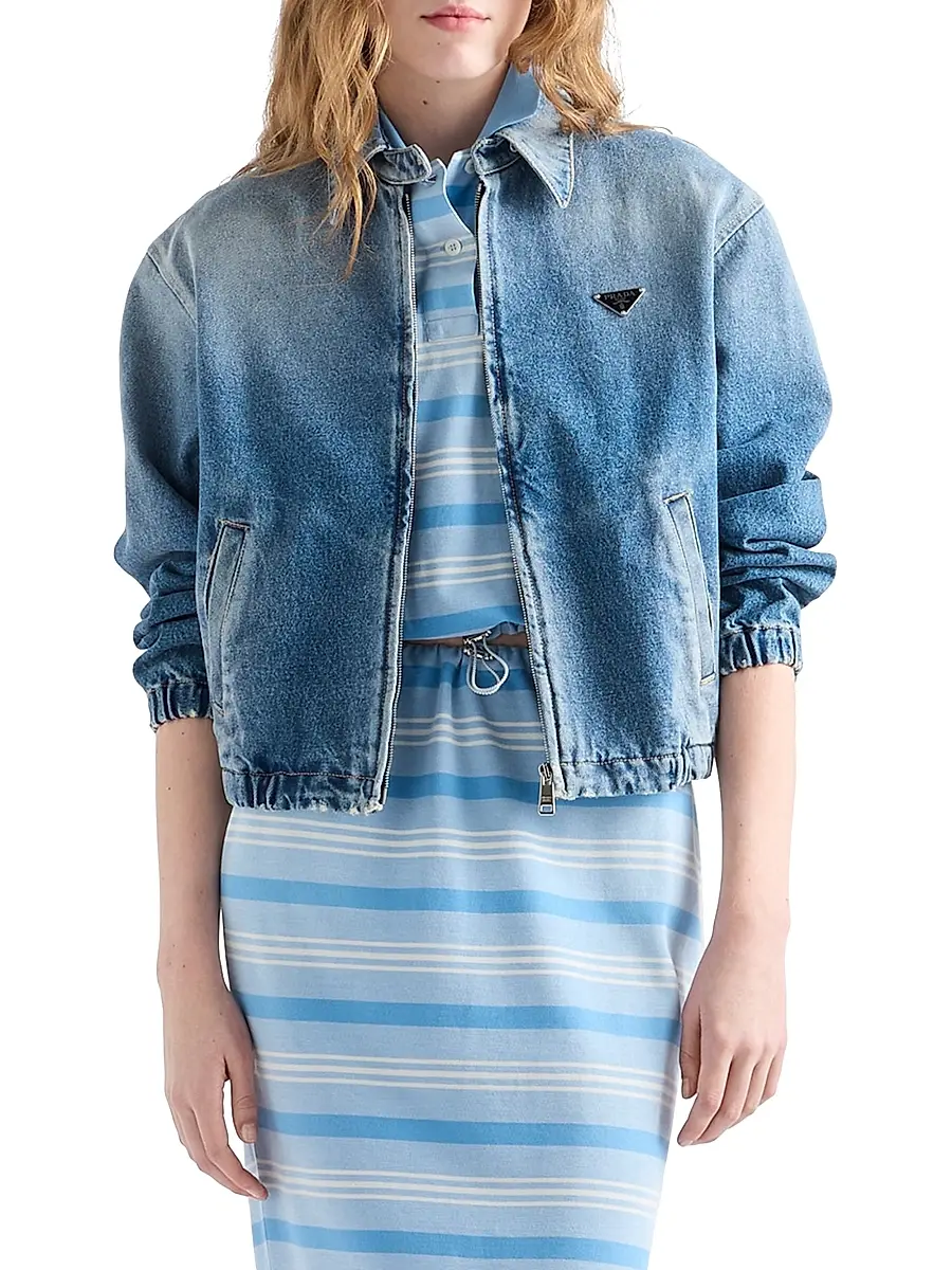 Prada Women's Denim Jacket | Thumbnail 2 Prada Women's Denim Jacket | Thumbnail 2