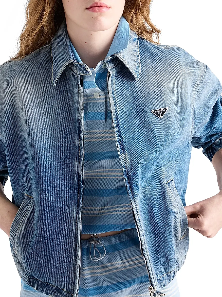 Prada Women's Denim Jacket | Thumbnail 5 Prada Women's Denim Jacket | Thumbnail 5
