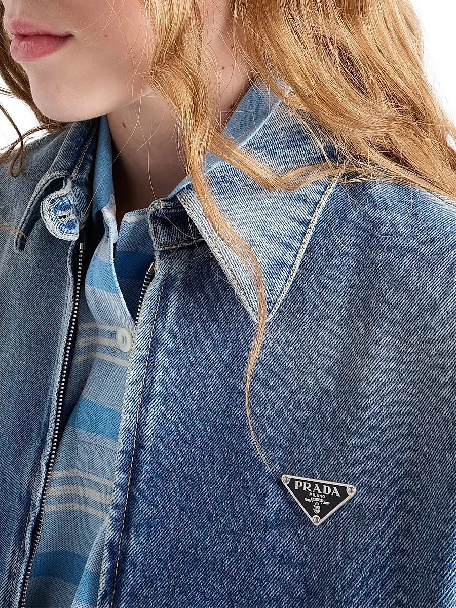 Prada Women's Denim Jacket | Thumbnail 6 Prada Women's Denim Jacket | Thumbnail 6
