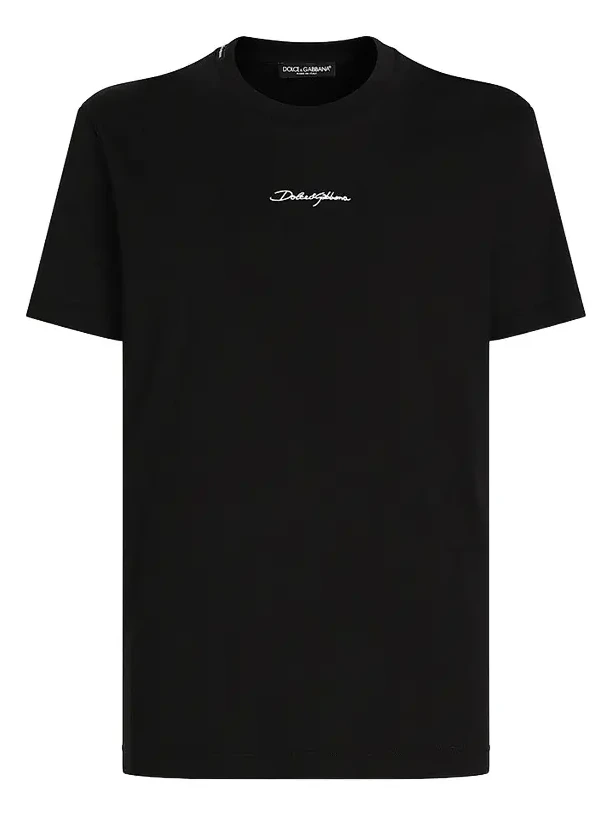 Men's Embroidered Logo Crewneck T-Shirt Men's Embroidered Logo Crewneck T-Shirt