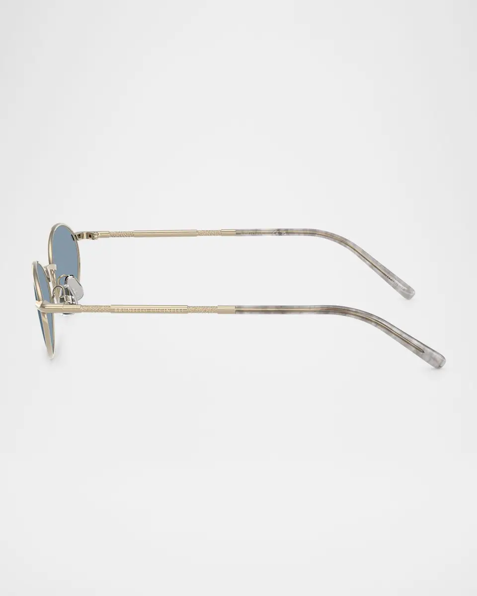Brunello Cucinelli BC2006ST Oval Titanium Sunglasses | Thumbnail 2 Brunello Cucinelli BC2006ST Oval Titanium Sunglasses | Thumbnail 2