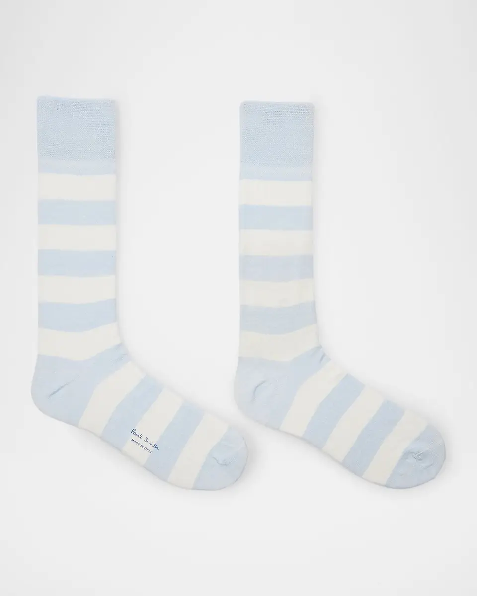 Paul Smith Men's Barry Thick Stripe Crew Socks | Thumbnail 2 Paul Smith Men's Barry Thick Stripe Crew Socks | Thumbnail 2