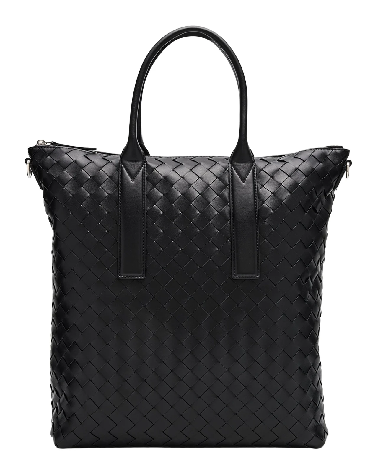 Bottega Veneta Men's Intrecciato Zip North-South Tote Bag