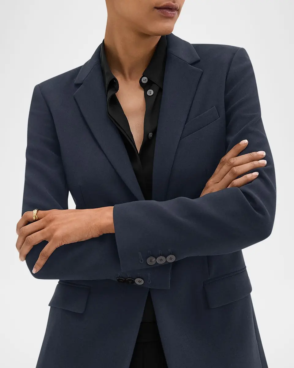 Theory Admiral Crepe One-Button Staple Blazer | Thumbnail 2 Theory Admiral Crepe One-Button Staple Blazer | Thumbnail 2