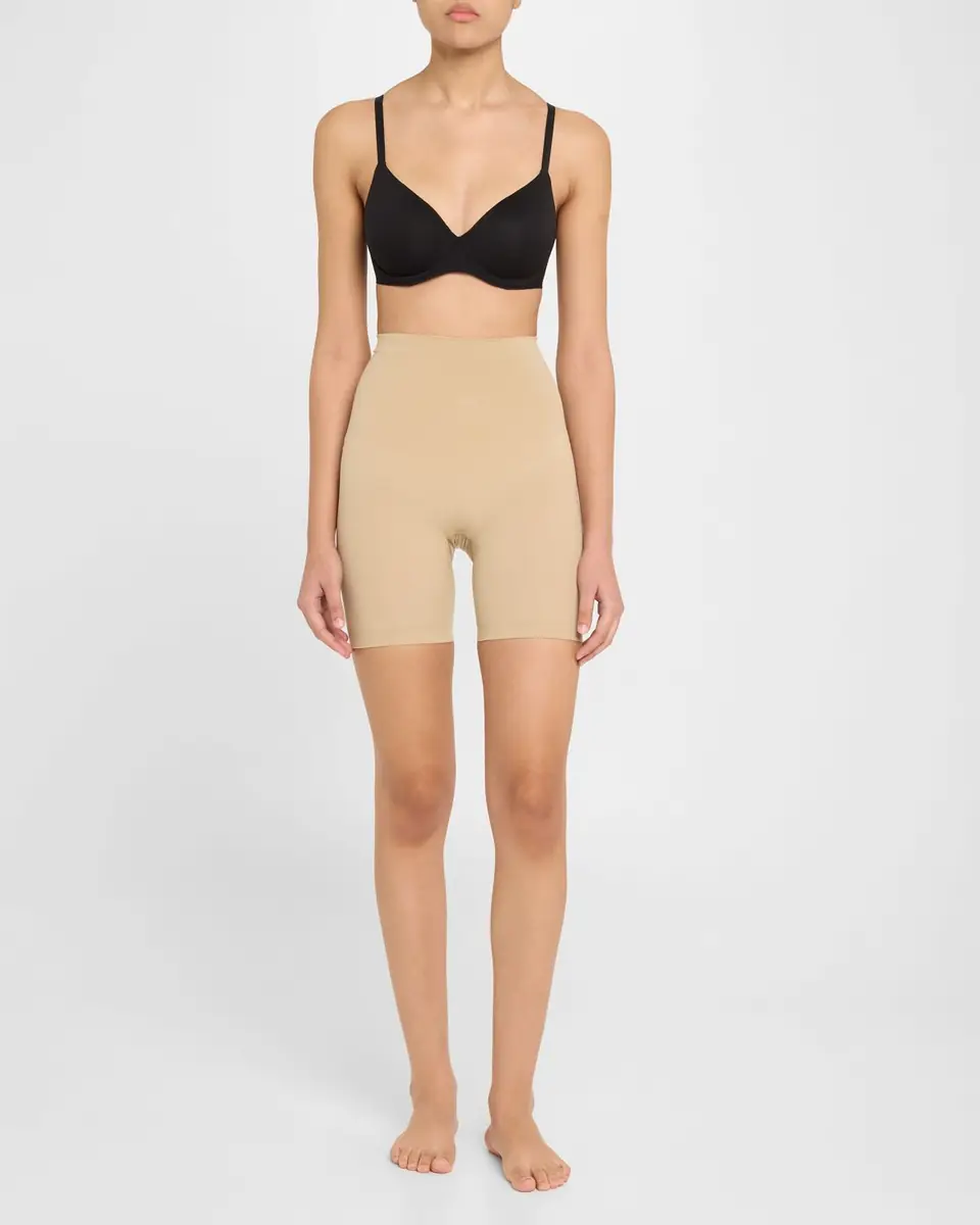 Skims Seamless Sculpt Mid-Thigh Shorts | Thumbnail 2 Skims Seamless Sculpt Mid-Thigh Shorts | Thumbnail 2