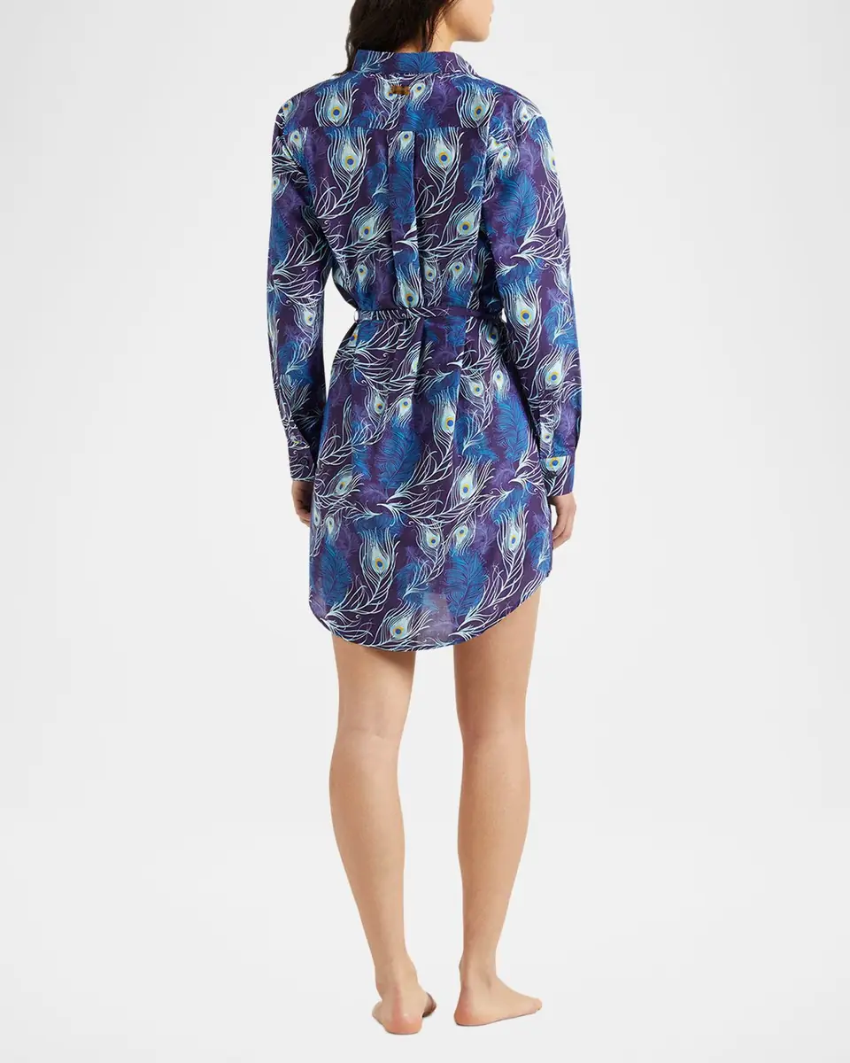 Vilebrequin Eyes of the Wind Cotton-Silk Shirtdress | Thumbnail 2 Vilebrequin Eyes of the Wind Cotton-Silk Shirtdress | Thumbnail 2