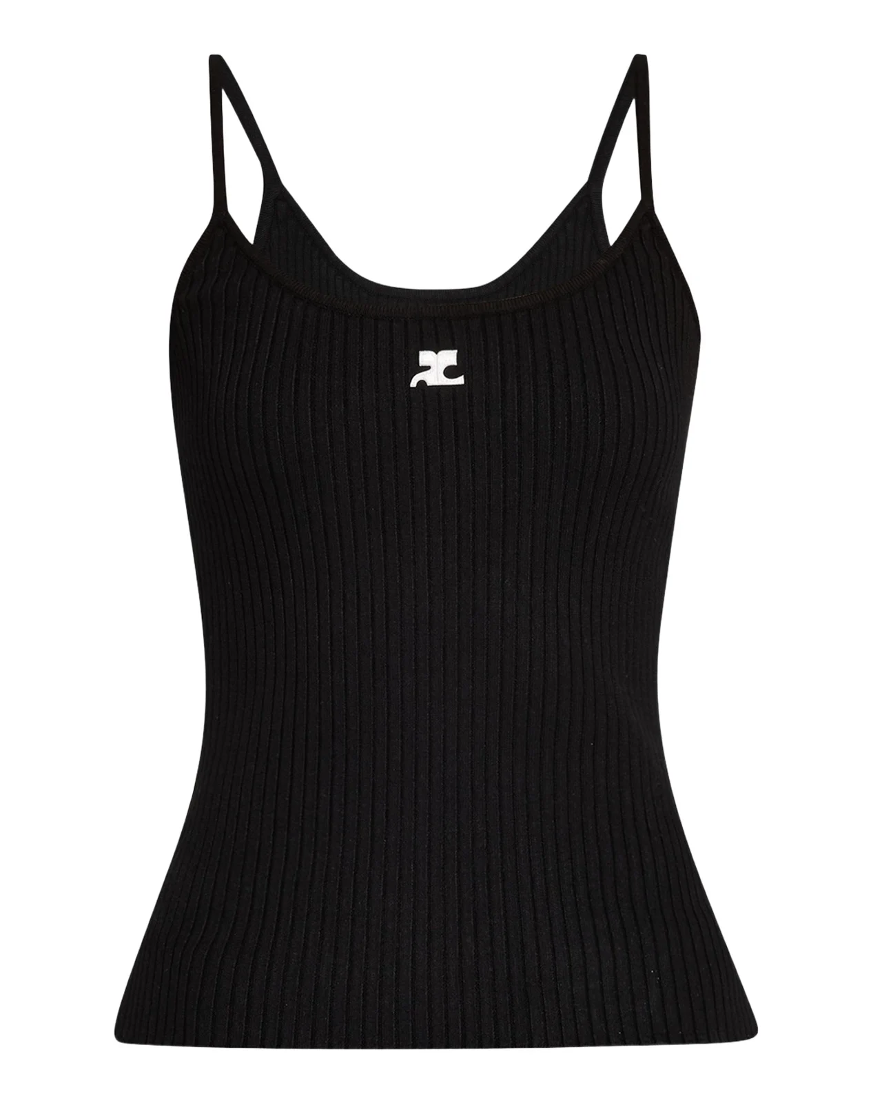 Logo Ribbed Knit Tank Top Logo Ribbed Knit Tank Top