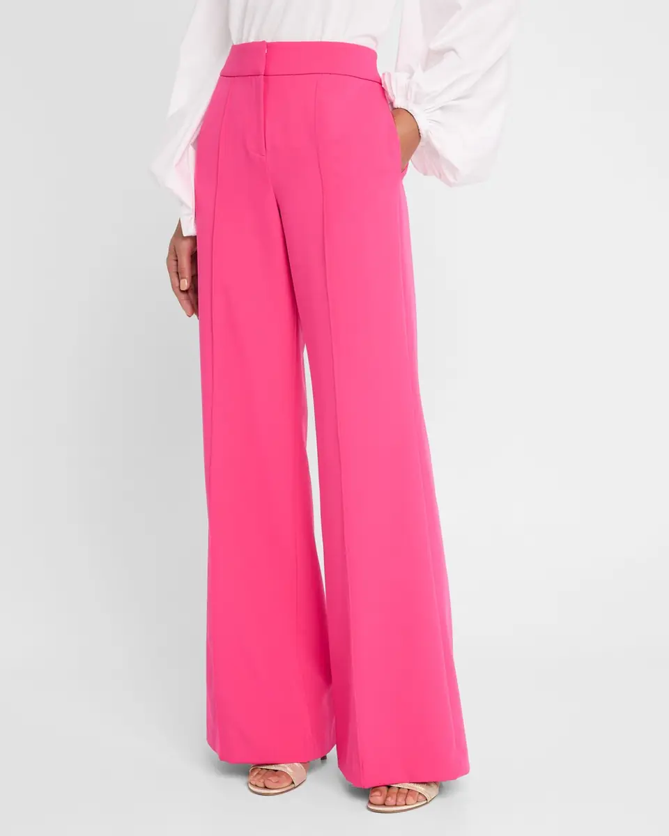 Milly Nash High-Rise Wide-Leg Cady Pants | Thumbnail 4