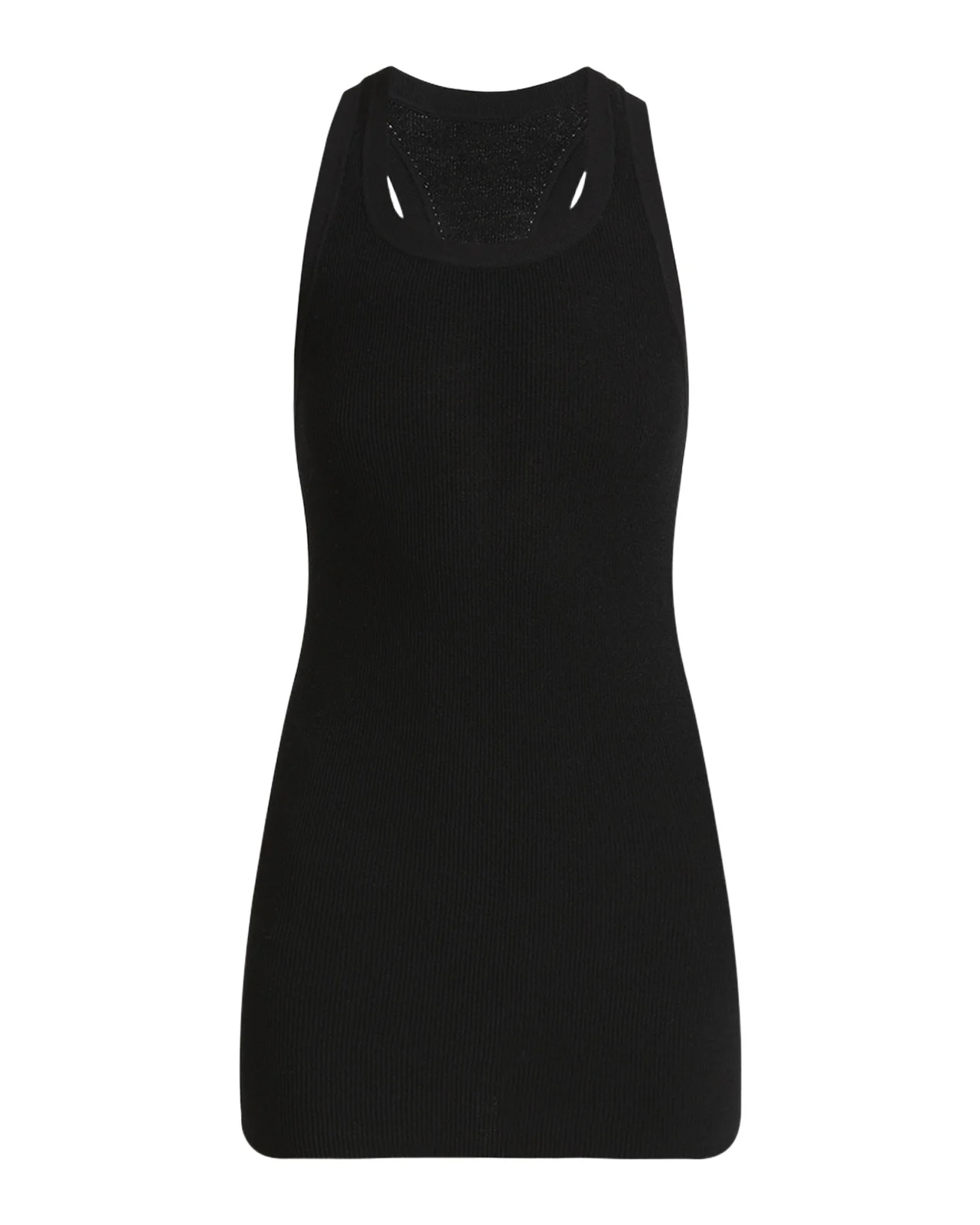 Matte Viscose Ribbed Knit Tank Top Matte Viscose Ribbed Knit Tank Top