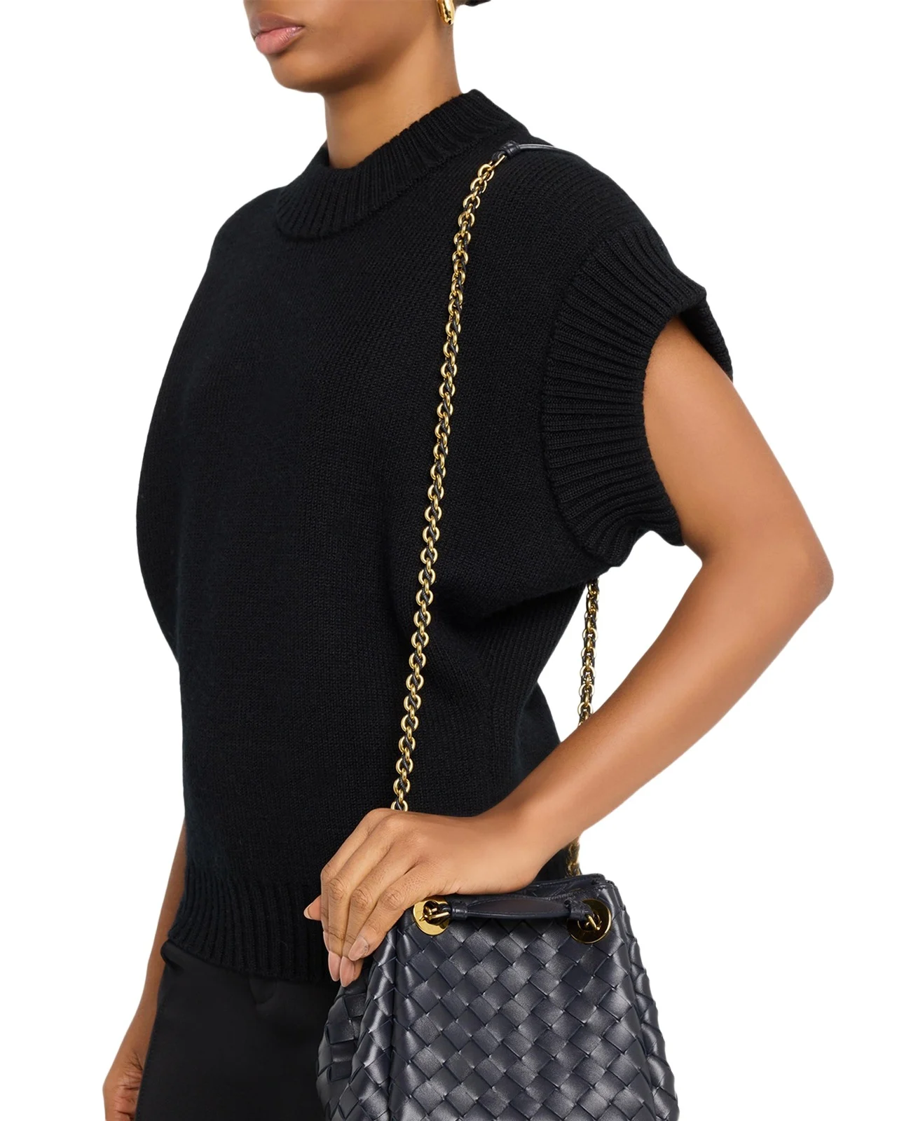 Small Parachute Leather Shoulder Bag