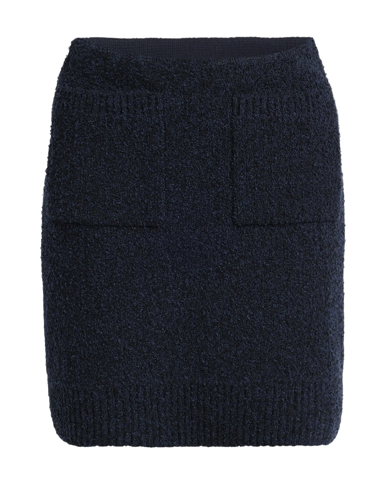 Bottega Veneta Front-Pockets Boucle Mini Skirt