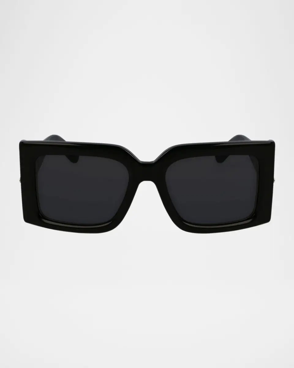 Ferragamo Prisma Modified Acetate Rectangle Sunglasses | Thumbnail 3