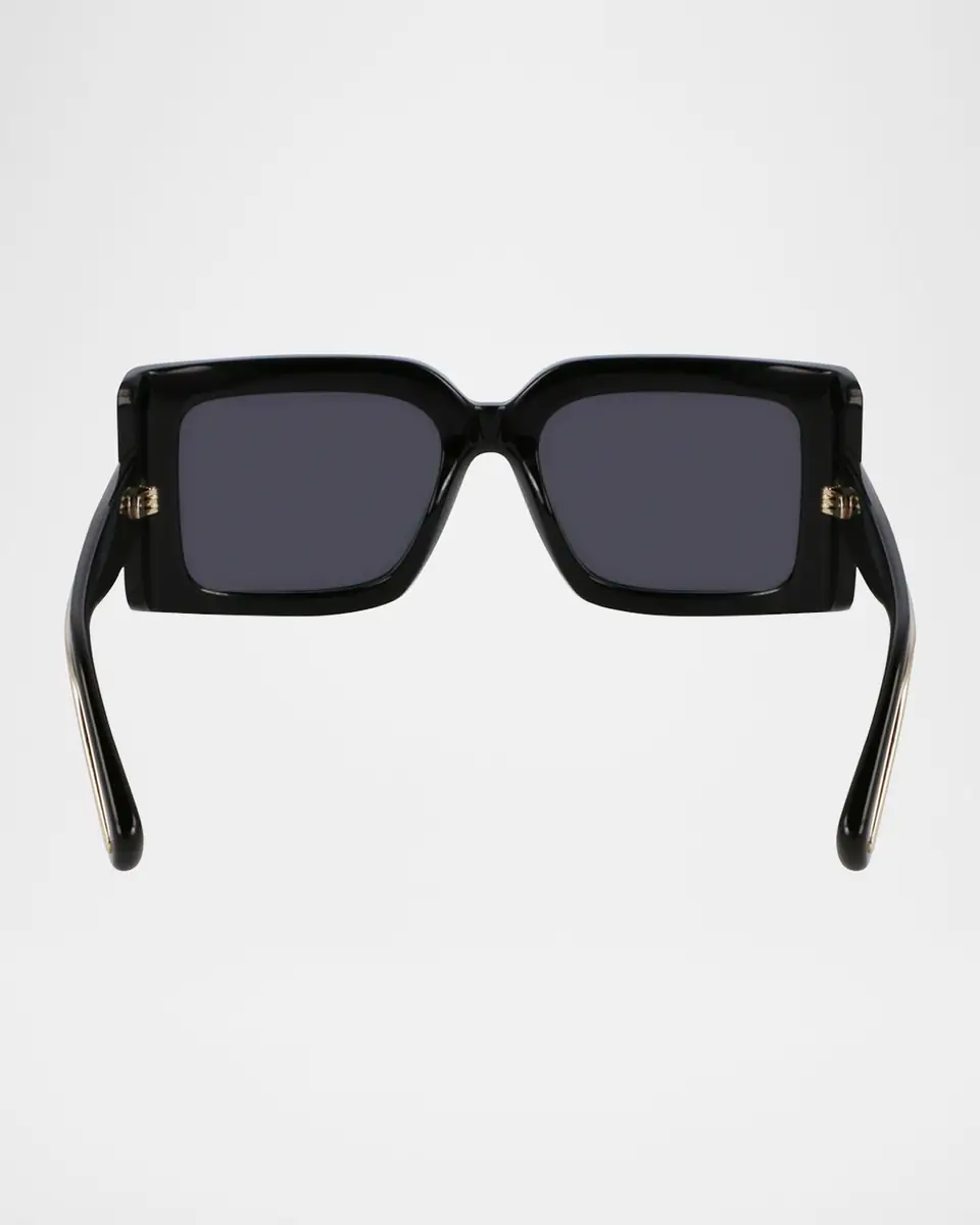 Ferragamo Prisma Modified Acetate Rectangle Sunglasses | Thumbnail 5